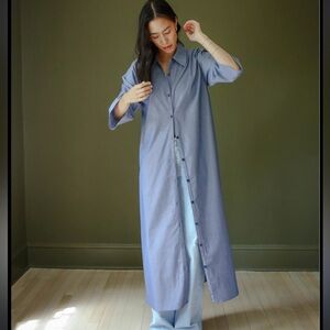 Sister Katie Elle Cotton Button Down Shirt Dress